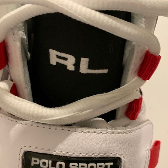 Polo Sport PS100 RALPH LAUREN🔥New Men's White Hi Top Shoes Gym Cross Fit - Picture 3 of 11
